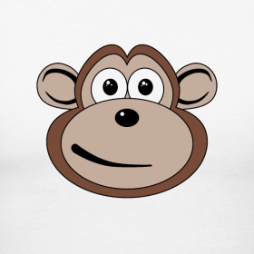 Cartoon Monkey Face | MDK Graphics