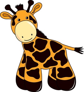 Free Giraffe Clip Art Image - Cute Little Baby Giraffe Toy