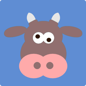 Cartoon Cow Head clip art - vector clip art online, royalty free ...