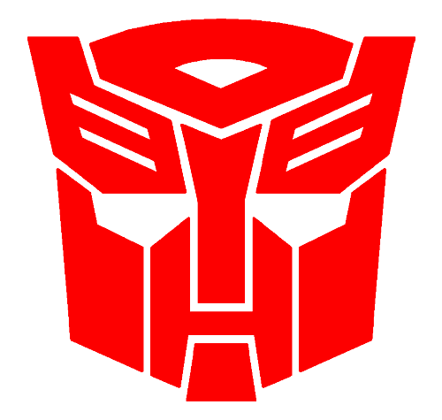Transformes logo in red