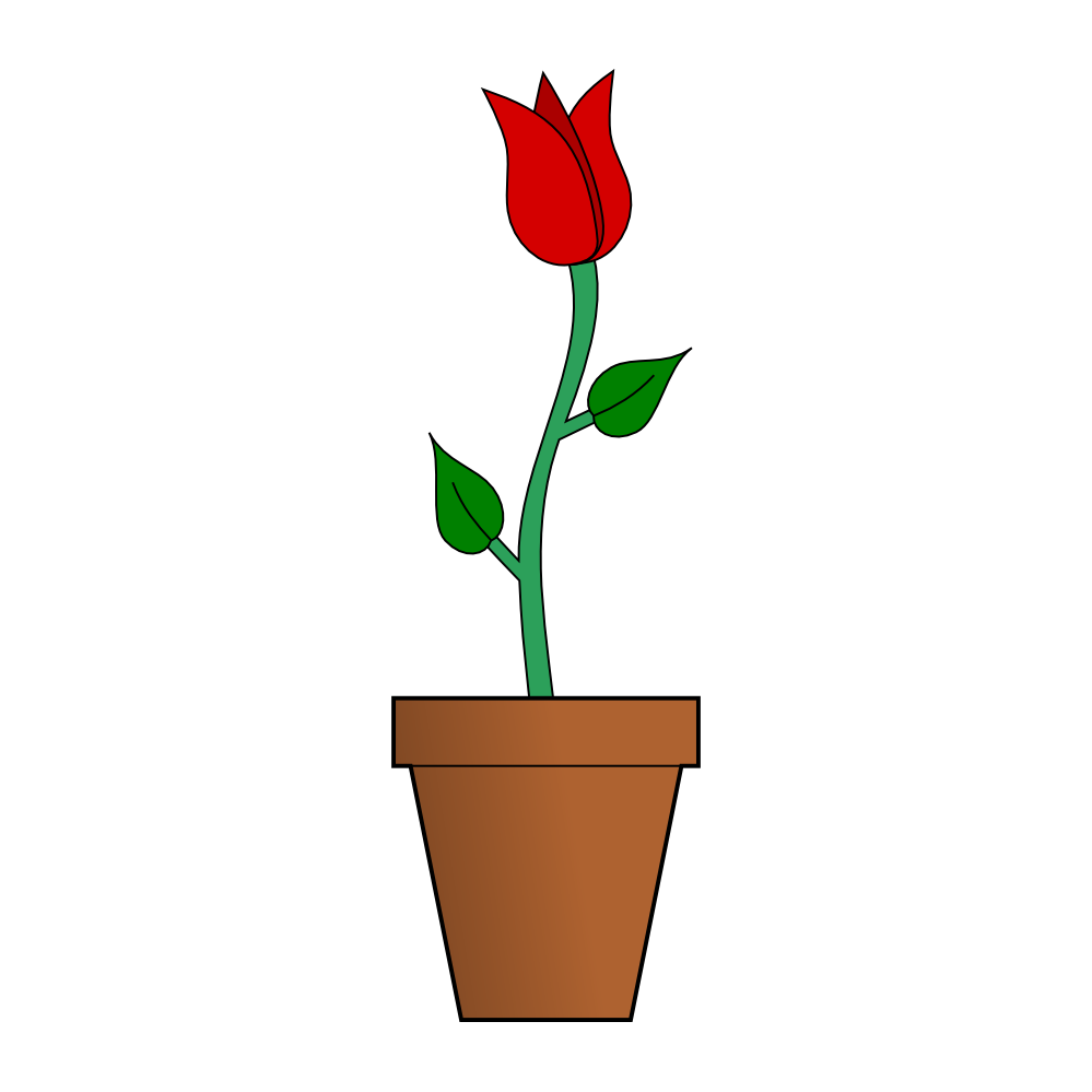 clipart of roses in a vase - photo #9