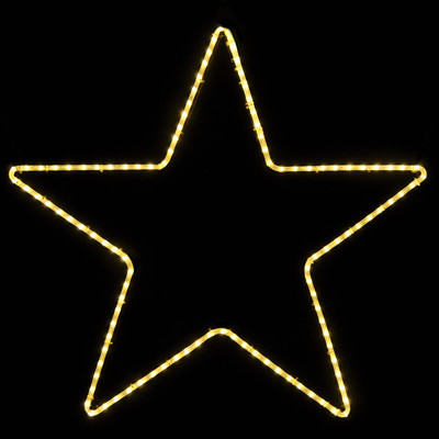 Holiday Lighting Specialists Large 5 Point Star in LED Lights ...