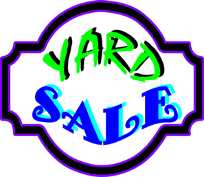 Yard Sale Sign clip art - vector clip art online, royalty free ...