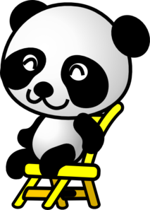 Sitting Panda Bear Clip Art - vector clip art online ...