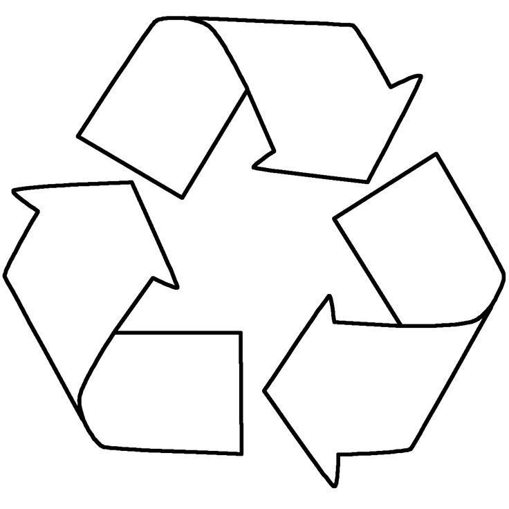 Recycling Sign Colouring Pages