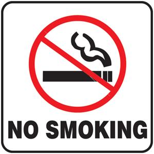 NS® Signs 7" x 7" No Smoking Graphic Safety Sign - 30506 ...