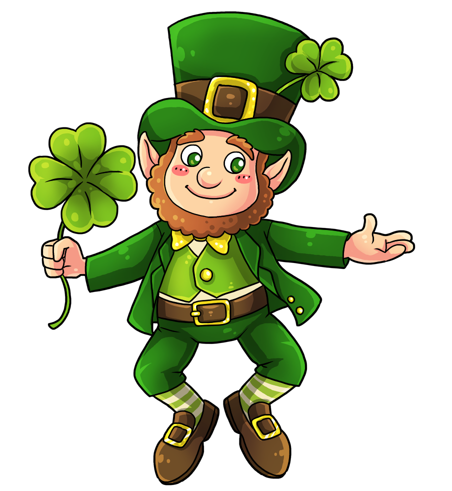 Cute leprechaun clipart