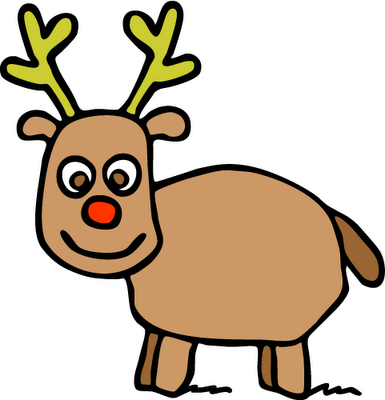 Rudolph face clip art