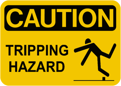 Slip And Fall Hazard Clipart