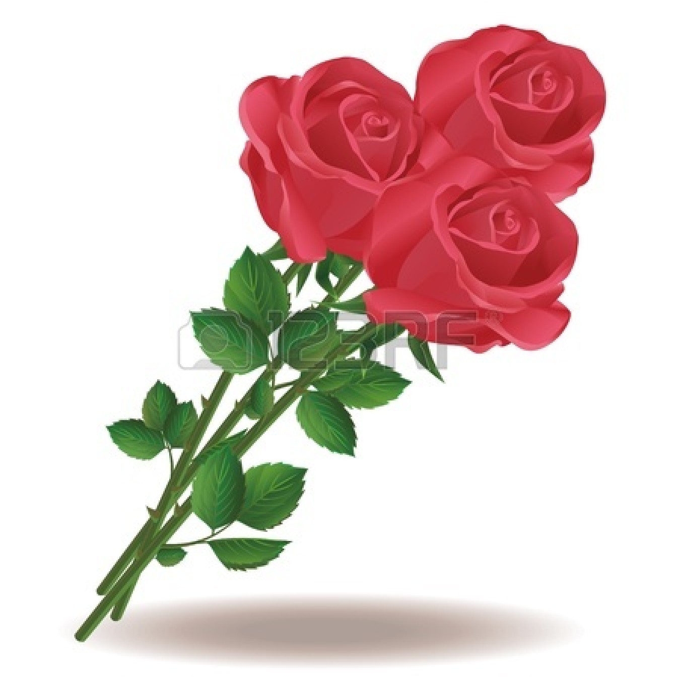 Clipart bouquet of red roses - ClipartFox
