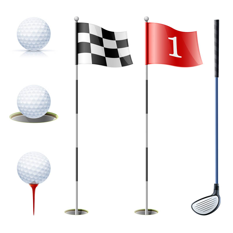 golf clubs and balls clipart - photo #7