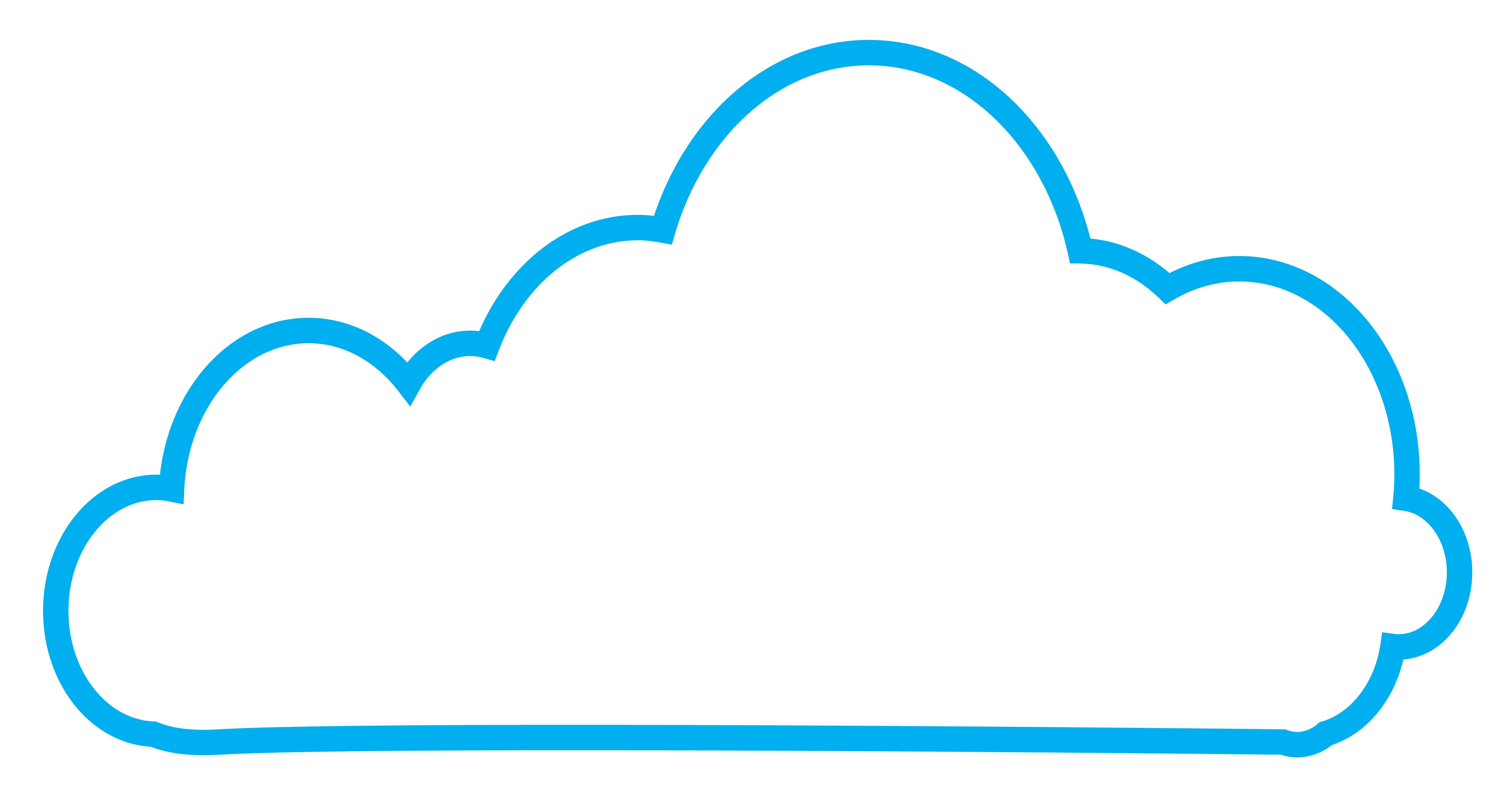 Blue cloud clipart png