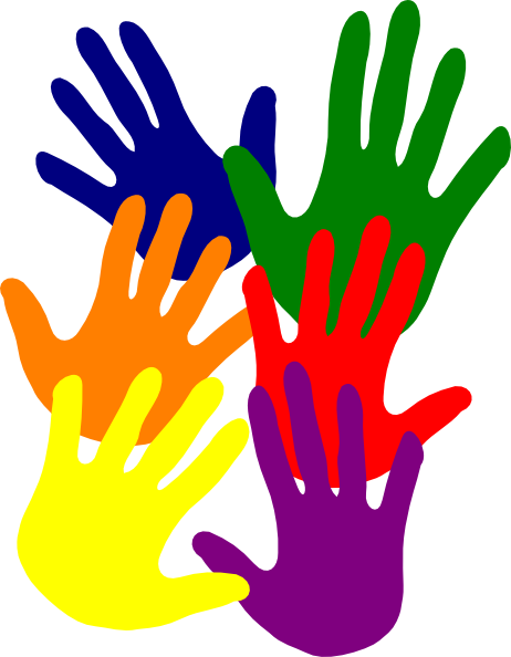 Colored Hands Clipart - ClipArt Best