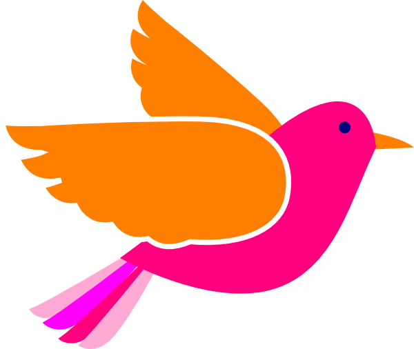 Pink Birds Clip Art - vector clip art online, royalty ...