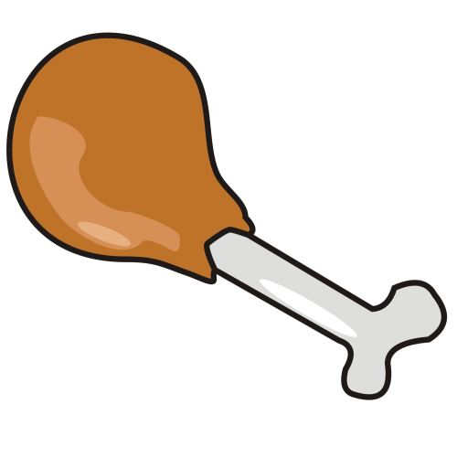 chicken leg clip art free - photo #30