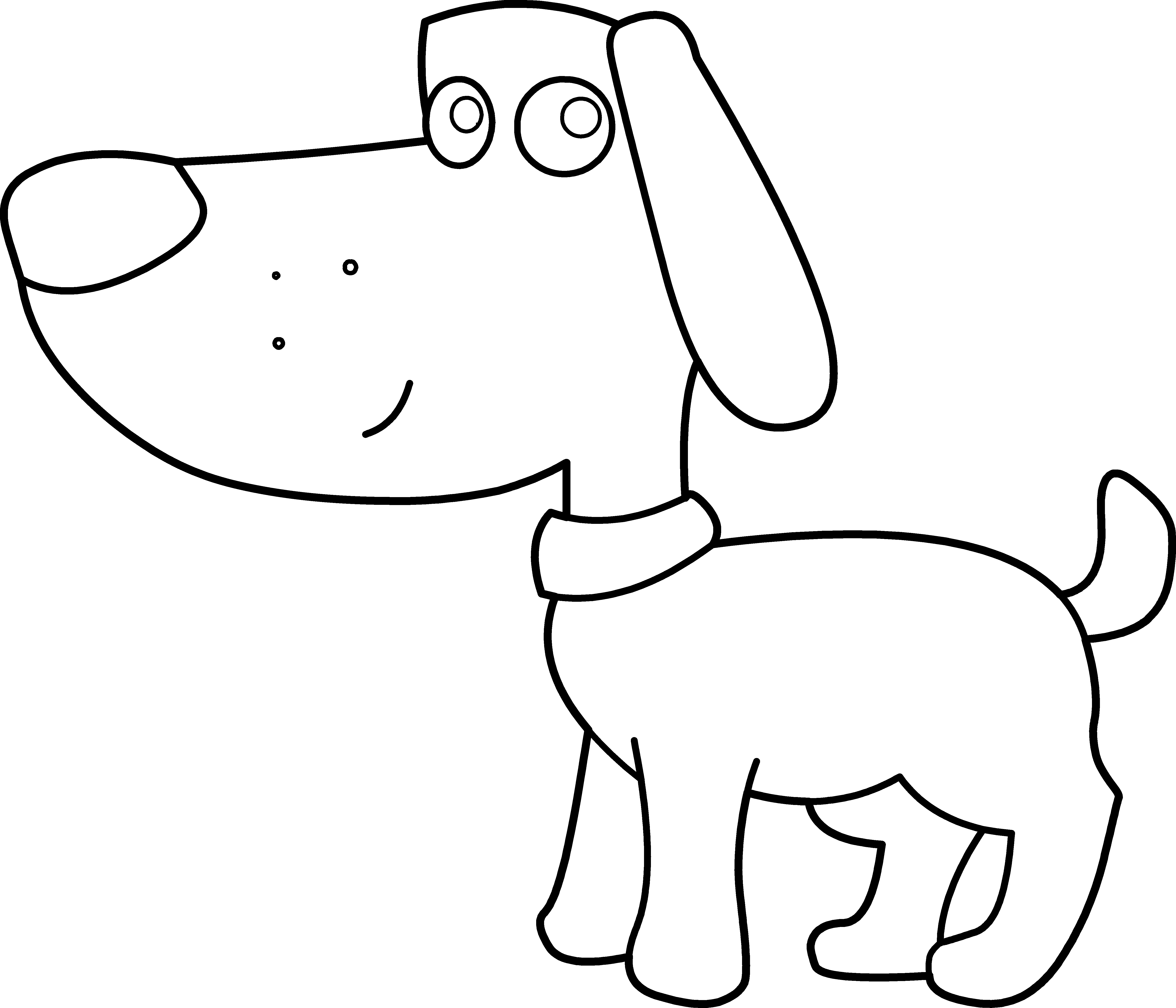 Dog Clip Art Black And White - Free Clipart Images