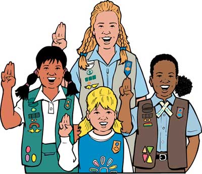 Girl Scout Camping Clip Art