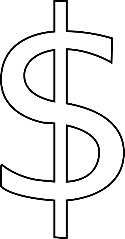 Stack Of Money Clipart Black And White - Free ...
