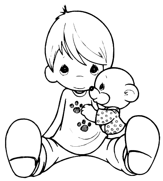 Precious Moments Printable Coloring Pages
