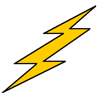 Yellow Lightning Bolt - ClipArt Best