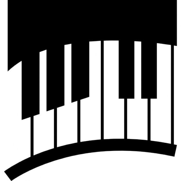 Piano keys in curve Icons | Free Download