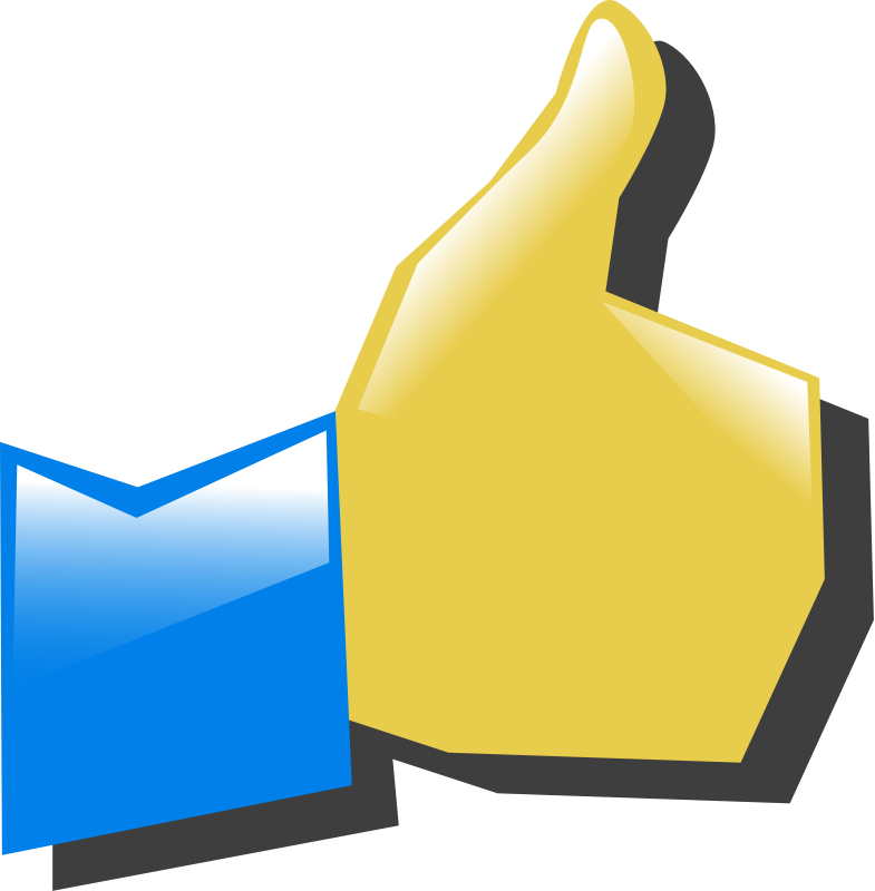 Clipart - Thumbs up