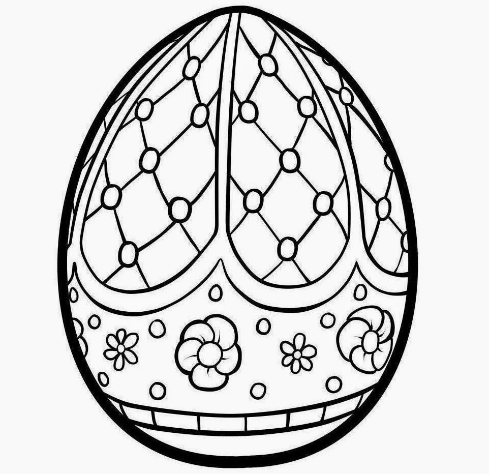 Colour Drawing Free Wallpaper: Printable Easter Egg For Kid ...