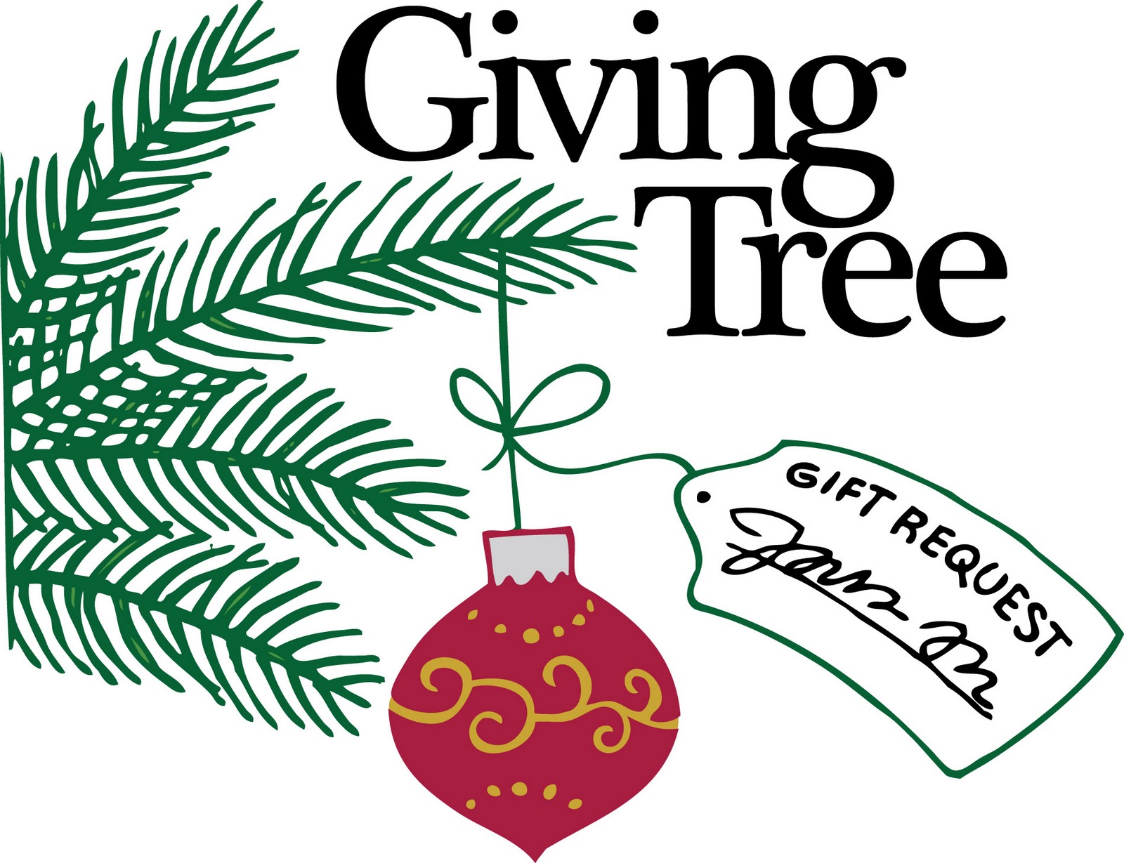 Angel tree clipart for giving tree