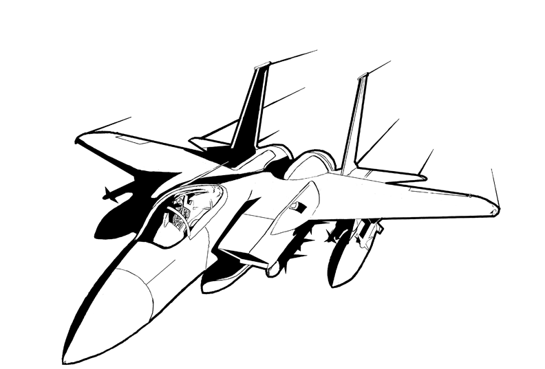 F-15 Fighter Jet Clipart