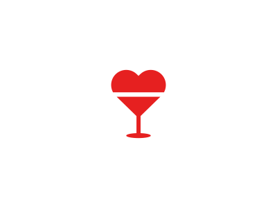 Cocktail / love / logo by Deividas Bielskis - Dribbble