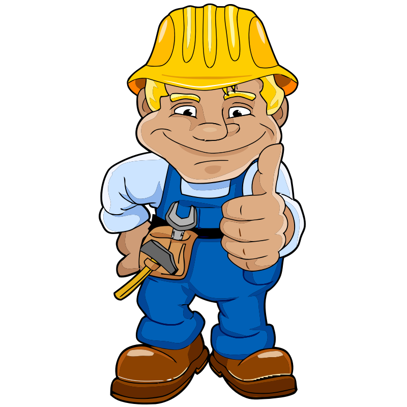 Construction worker clipart no background