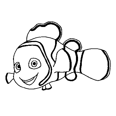 Dory clipart black and white