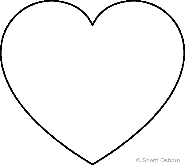 Best Photos of Big Heart Print Out - Heart Shape Outline ...