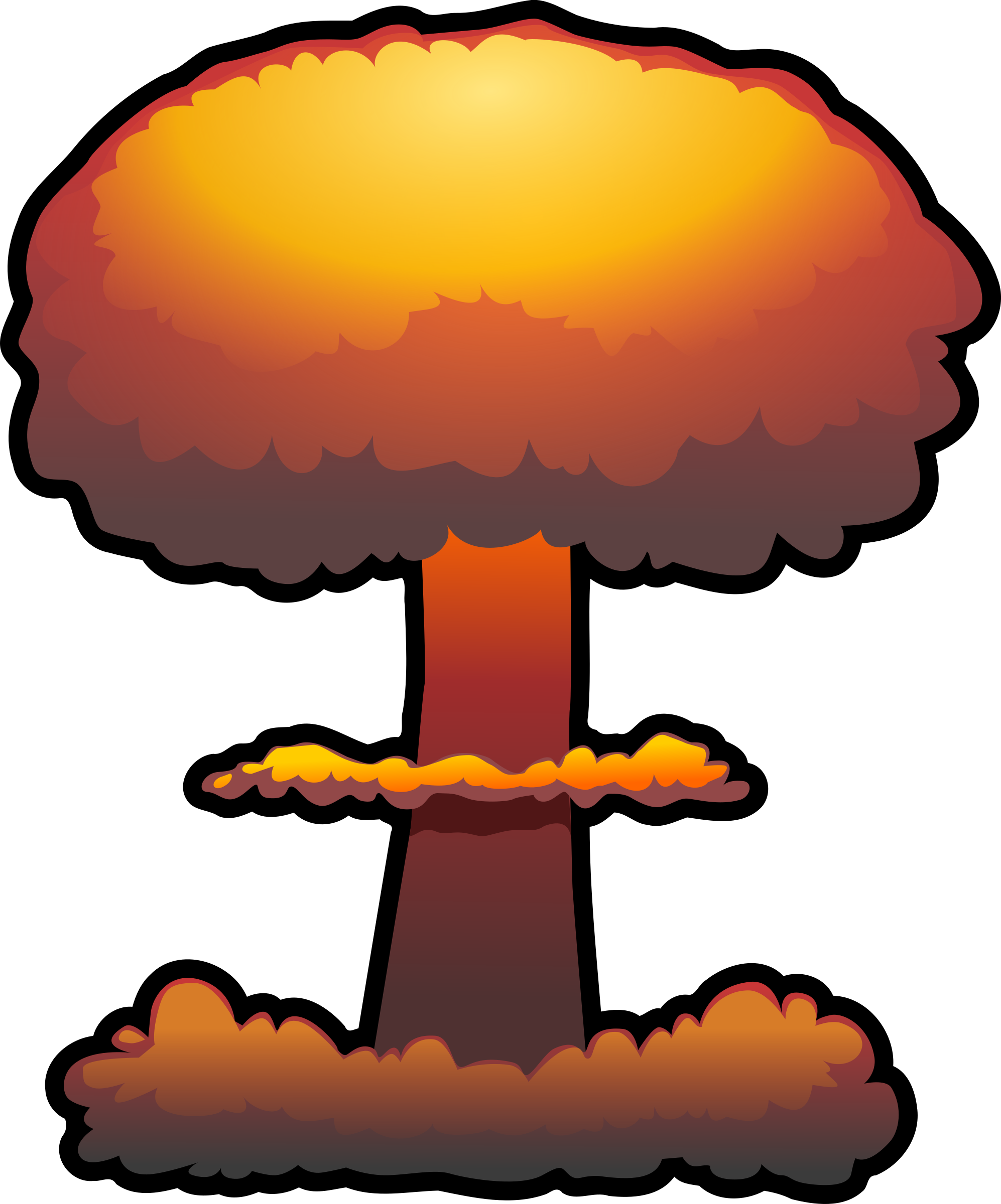 Clipart - nuclear explosion