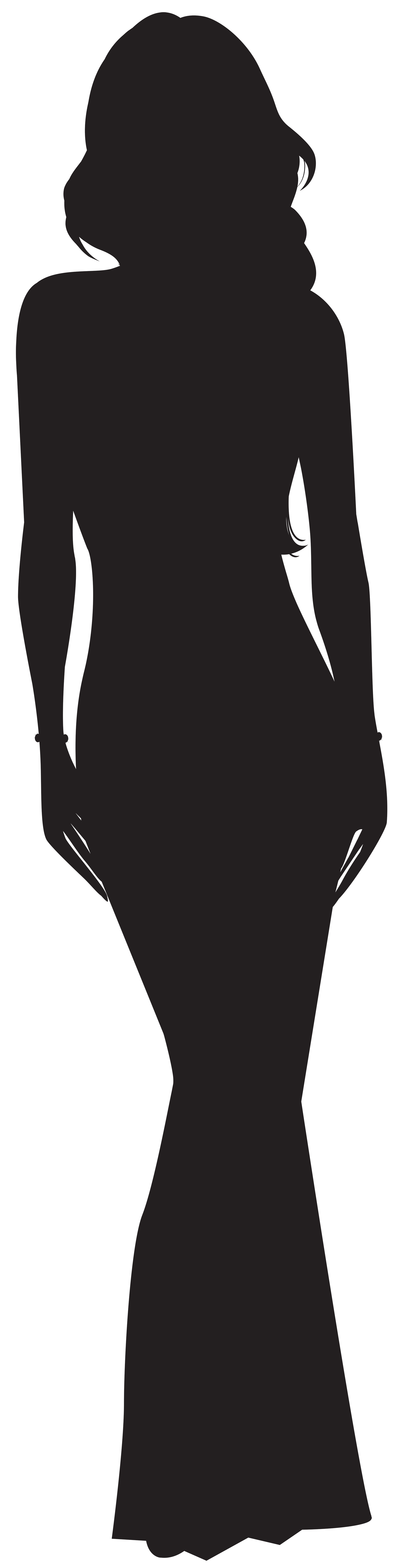 Woman Silhouette PNG Clip Art Image