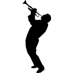 Trumpet Player SILHOUETTES (Wall Decor) Trumpet Player Silhouette ...
