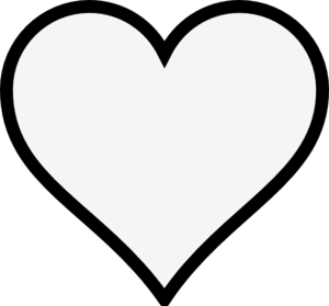 Small Heart Black And White Clipart