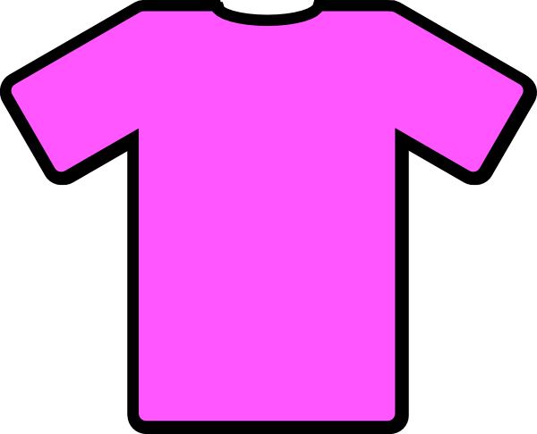 Kids pink shirt clipart