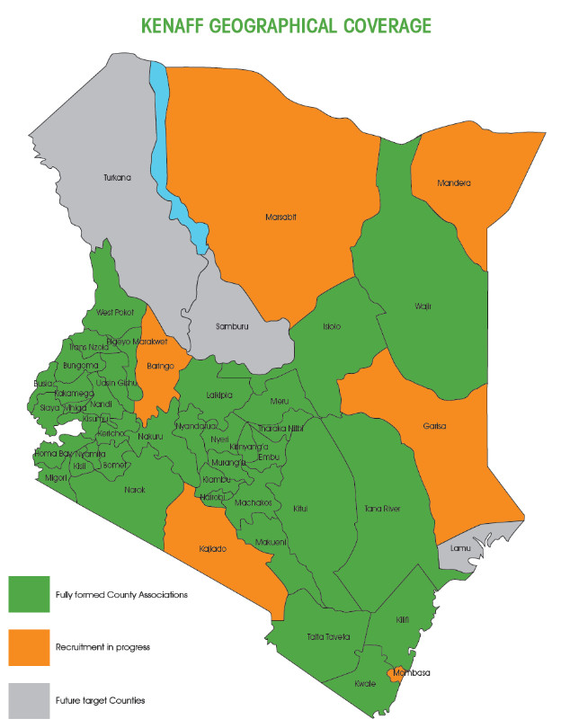 Coverage Map | Kenya National Farmers' Federation