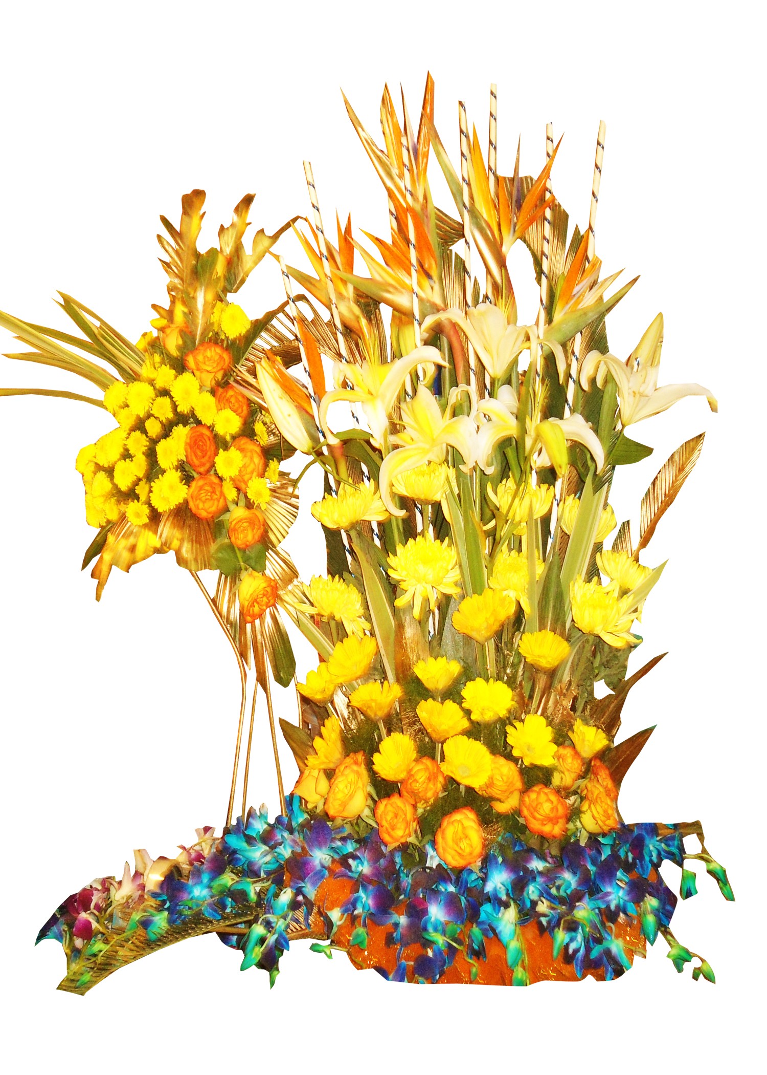 Exotic mix Flowers Basket