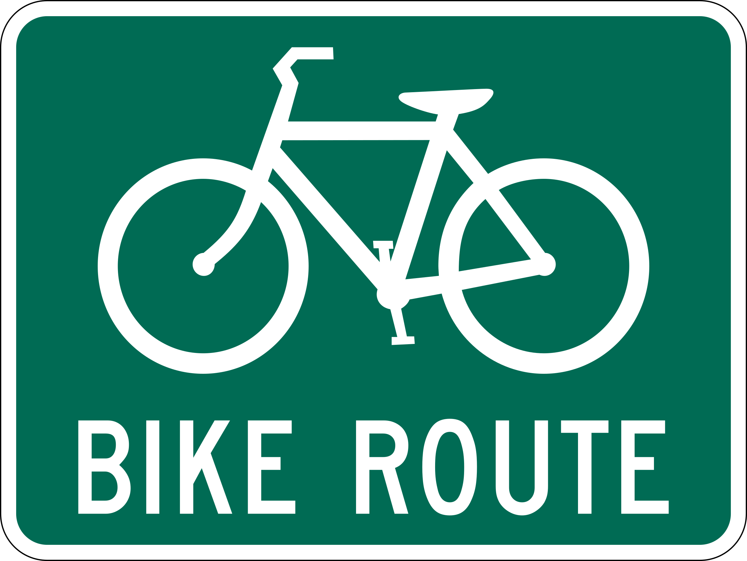 Bike route clipart