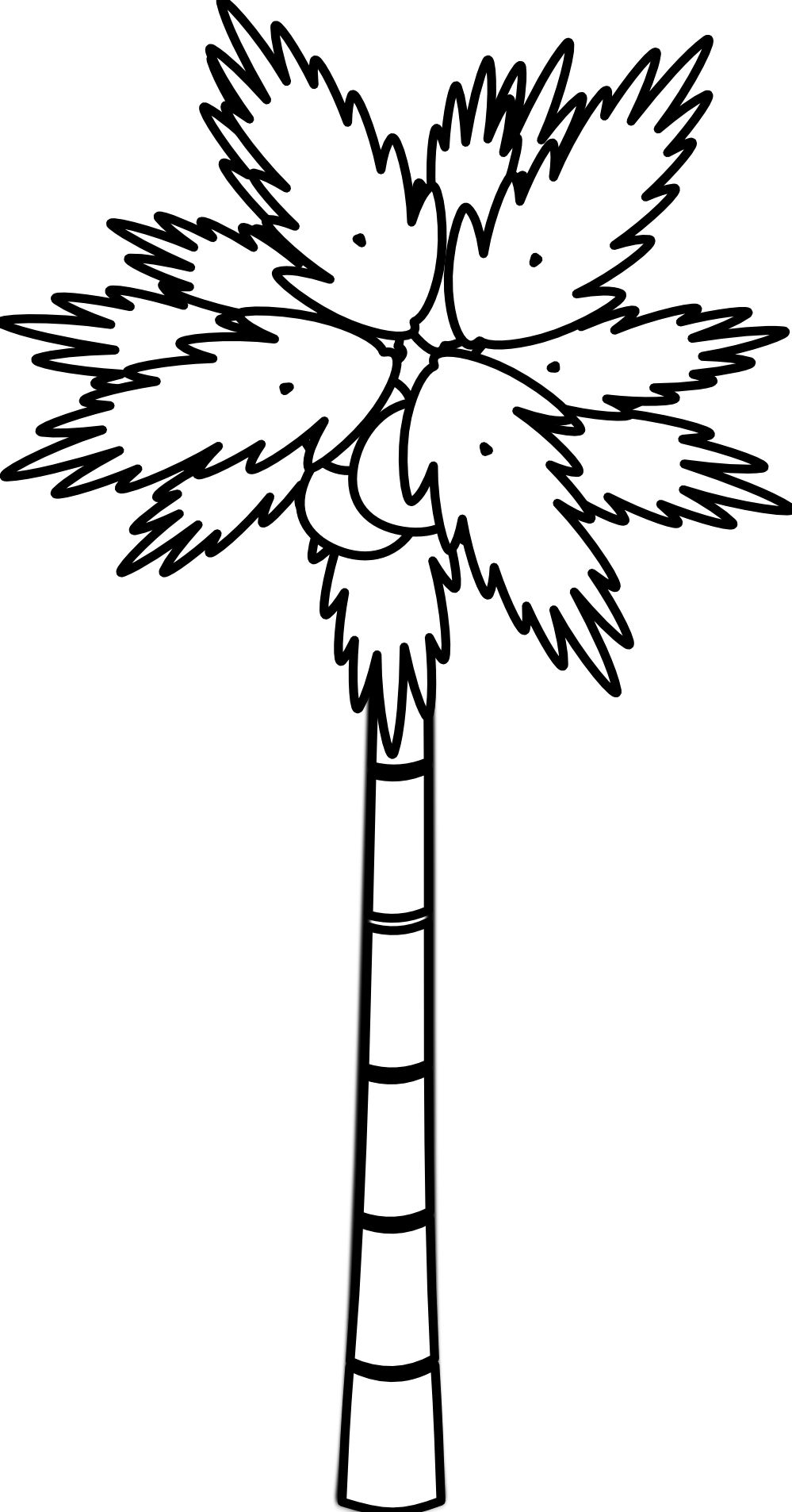 Tall Tree Clipart Black And White
