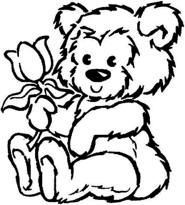 color a teddy bear