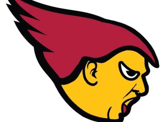 Someone turned a Cardinals logo into Donald Trump