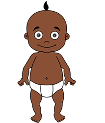 Cartoon Baby Step by Step Drawing Lesson