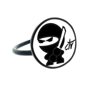 LDS Black & White Ninja Adjustable CTR Ring - Primary ...