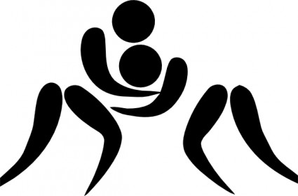 Olympic Sports Wrestling Pictogram clip art Vector clip art - Free ...