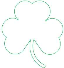 St. Patrick's Day Shamrocks in Illustrator