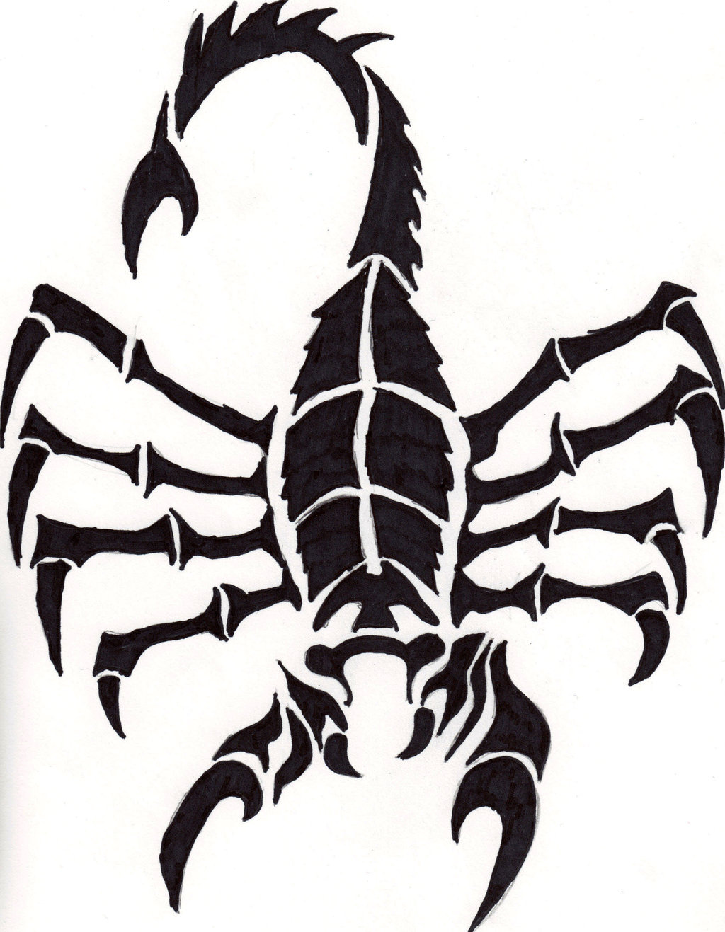 Scorpion Tribal Abstract