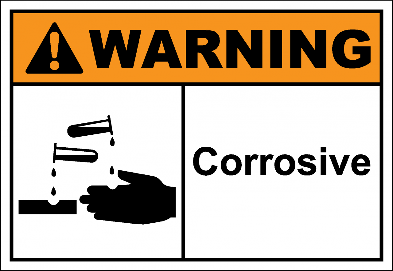 warnH019 - corrosive - SafetyKore.